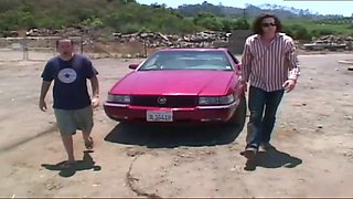 Busty blondie and dude have outdoor fun