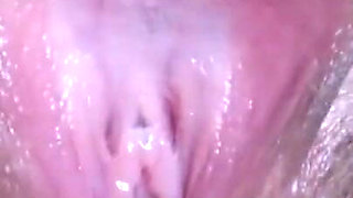 Hairy pussy is not an obstacle to clit play