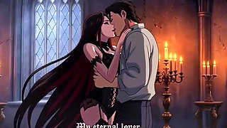 Gothic Vampire Queen Seduces Mortal Lover Into Forbidden Ecstasy & Eternal Bite