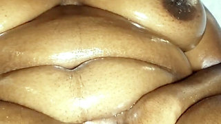 Oiled up Rubbing Fingering My Wet Pussy Squirting