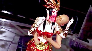 Internal cumshot in a wild animated cartoon fantasy