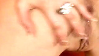 Blonde teen Wiska is fucked in the ass in a threesome with big cocks