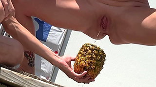 19yo boy drinks her pee from pineapple