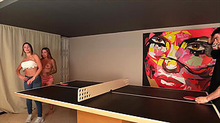 Afternoon of Pin Pong with Sara Blonde Ends with Threesome, While My Boyfriend Is Not There