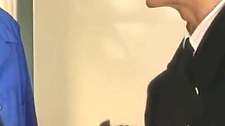 Three Blonde Office Sluts Deepthroat Asian 25cm Monster & Boss Cock!