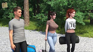 Big ass, visual novel, hot brunette