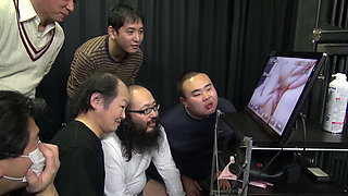 Horny Japanese Sluts Suck and Ride in Wild Group Orgy