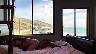 Cute Redhead Teen Fucked Doggystyle on the Hump Bus