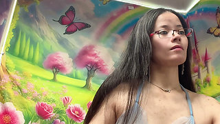 nice hair black sexy tit show