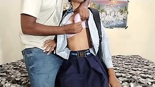 Desi Village School Girl Hardcore Sex Video – Indian Teen Student Cum in Mouth