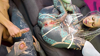 Extreme Dap & Massive Squirt Threesome with Deepthroat