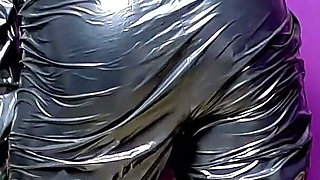 Dominant Pvc MILF Sauna Suit Destruction. Smoking, Ripping, Sweaty Teasing and Orgasm