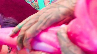 Hippie and Bimbo Anal Fuck with Crazy Toys