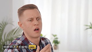 Anna Claire clouds sneaks under the table and gives alex a bj until he crams her pussy with his schlong - brazzers