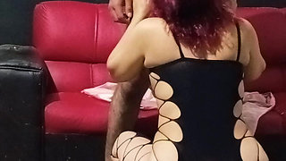 Rich Fuck in Lingerie with Heels