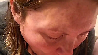 Cock Sucking Goddess Cums Over and Over While Sucking and Fingerling Her Man