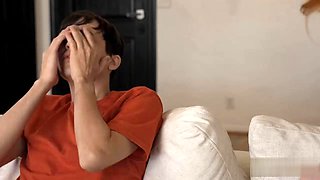 Sporty Stepsister Helps Him Break Up With Stepbro