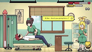 Teacher and student, hard rough sex, surprise threesome