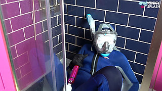 Invisible Neoprene Agent Buffed in Cum by 14 Horny Recruits