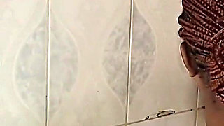 Masturbating Her Pussy in the Bathing Room