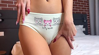 Skinny Russian slut is eager to get her body covered in fresh cum