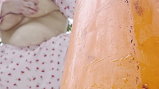 In the Snow She Dont Care in the Woods Naked No Underwear