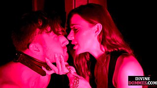 Lesbian Femdom Strapons Clamp Pathetic Loser