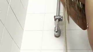 Horny Latina Brunette Pees on Old Grandpa and Gives Her Tight Pussy to His Big White Cock as a Reward