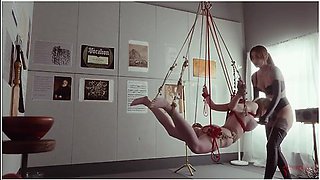 Cock-sucking, Ass Eating Bondage Puppet Rebel Rhyder Used And Spanked By Charlotte Sartre And Docc