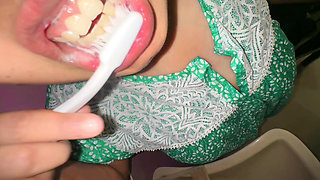 Arab Stepmom Pee in Toilet After Sex with Stepson