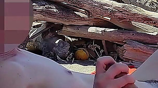 Risky Blowjob on the Canary Beach Caught with Intense Orgasm P2 - Misscreamy