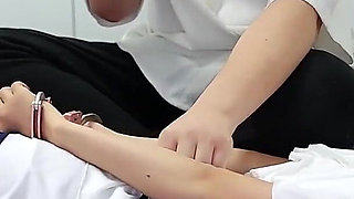 A Newcomer's First Experience: Barefoot, Shackles, and a Vibrating Climax.