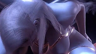 Horny Angel Riding Thick Human Cock