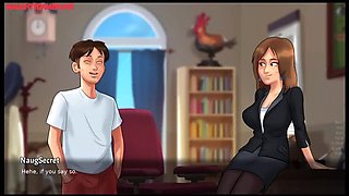 Summertime Saga Part 28: Horny MILF Rides Huge Monster Cock in 3D Animation