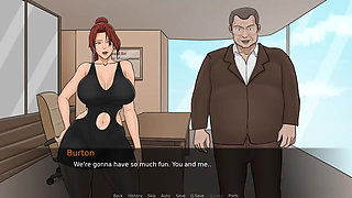 Eva's Ecstasy Gameplay #05 Busty Redhead Is Trained by the Boss to Be Submissive.