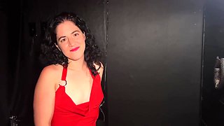 Goofball: Bukkake In Open Mouth Gag Lips