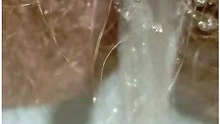 Mega Close Up Fart And Piss On Your Face By Hairy Pussy