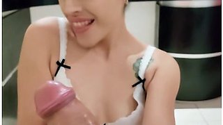 Second round of the hottest blowjob my wife can give