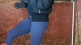 Boots Versus Balls, Extremely Hard Hunters Wellingtons Ballbusting in the Stables