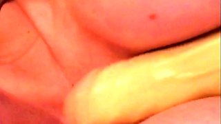 Blonde tight pussy babe solo toy fun in glamour masturbation