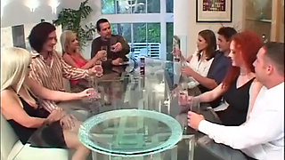 Sexy blonde pussy licking fingering ass fucking in dogging position...cum in mouth