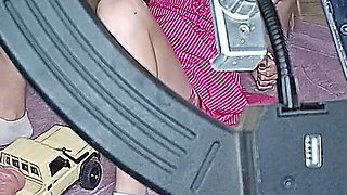 College Girl Gets Her Pussy Fucked with Rc Car