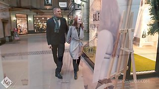 Cute Redhead Beauty Fucks Her Older Sugar Daddy