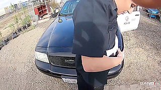 Skylar Snow In Fetish Uniform Outdoor Sex