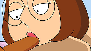 Family Guy Meg Griffin and Cleveland Creampie