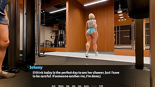 Busty Stepmom Touching Herself After Doing Gym Workout with Me