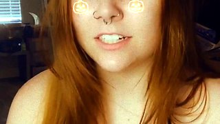 Pregnant Redhead Webcam Masturbation