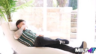 MILF Dana Levy Smokes Then Rides Tattooed Stud