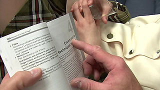 Asian teen gets fucked in her young cunt