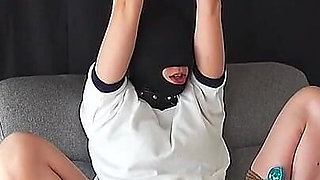 Girl in Bloomers, Restrained in an M-shape and Left Alone.